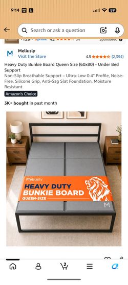 Meliusly Heavy Duty Bunkie Board Queen Size