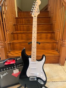 Squier Stratocaster w/ Fender Champion 20 Amp