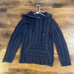 Abercrombie & Fitch brand Woman’s Ribbed Knit Hoodie - Navy Blue - Size XSmall - NWT