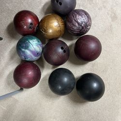 Old bowling balls