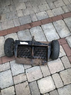 Walk behind commercial mower sulky