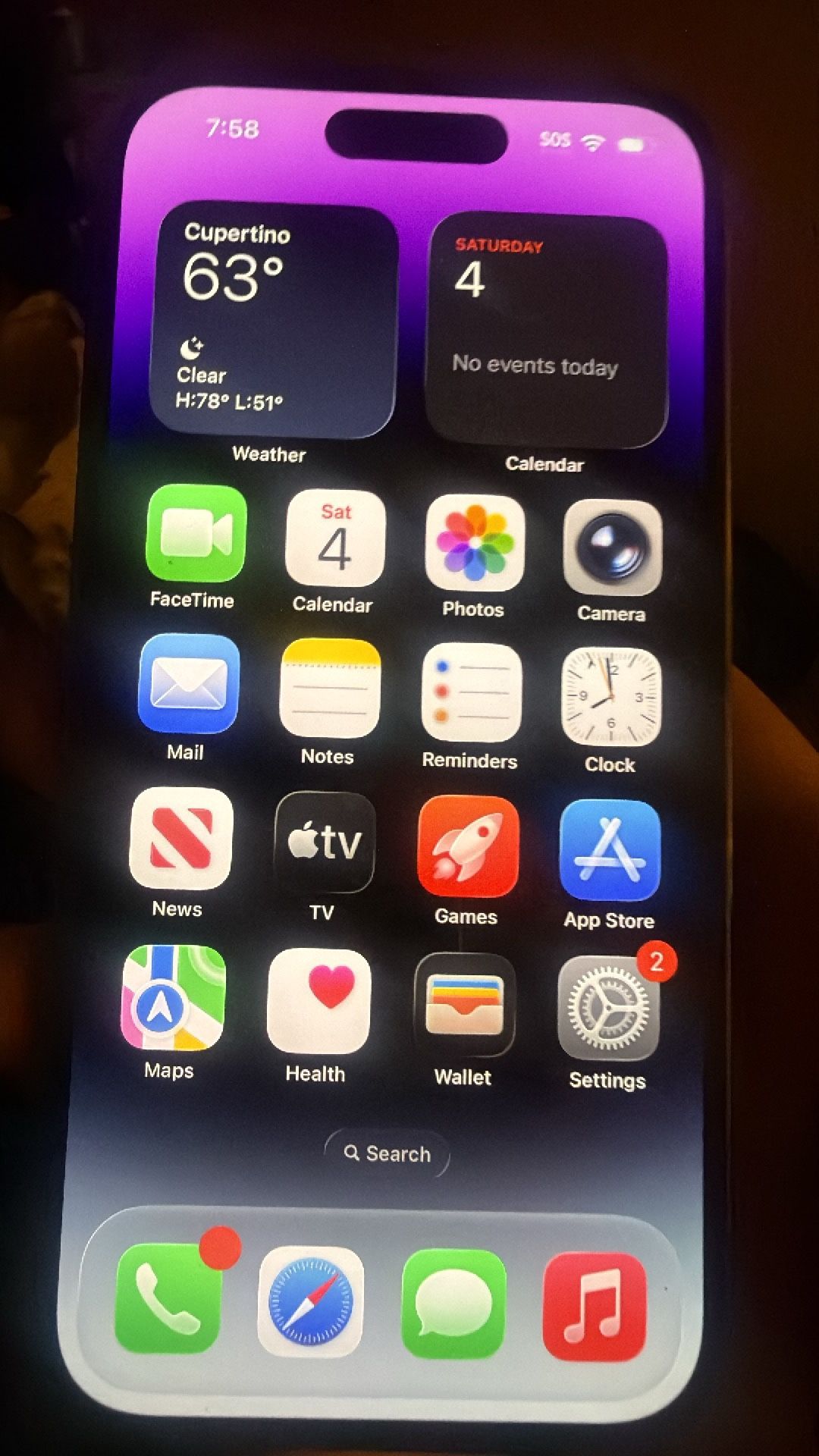 Purple Promax 14 No Scratches Unlocked