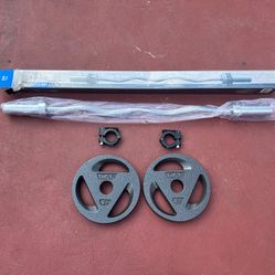 Curve Barbell With 25.lbs X 2 