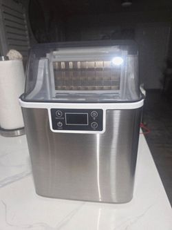 Stainless Steel Countertop Ice Maker