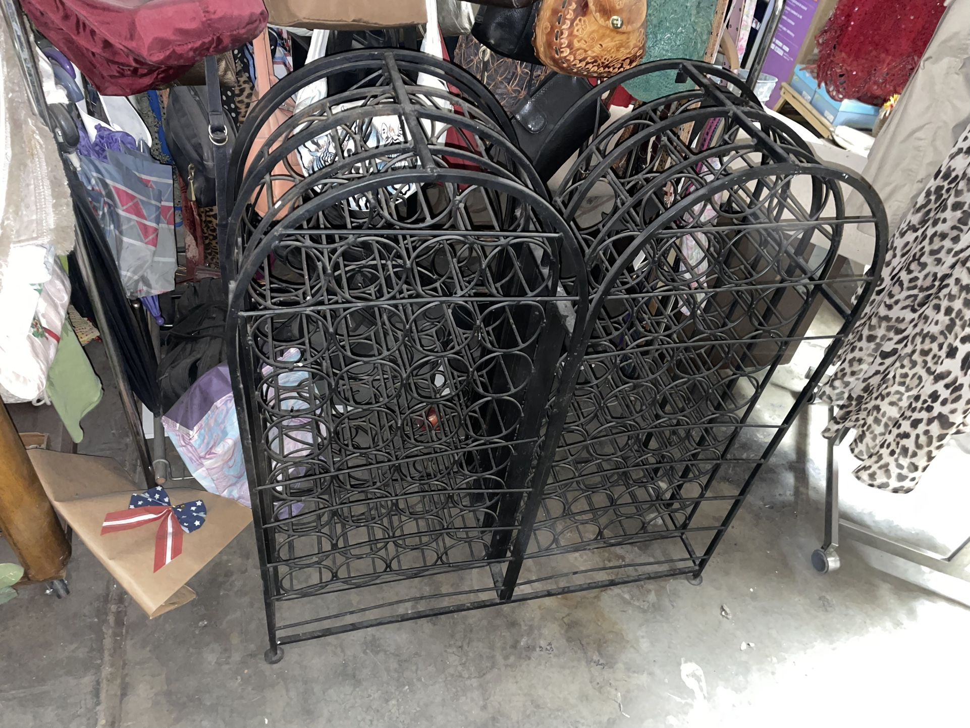 Wrought Iron Wine Rack