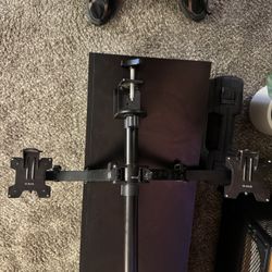 Horizontal And Vertical Dual Monitor Desk Mounts