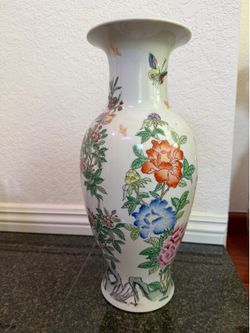 Vintage white porcelain vase