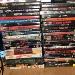 Horror action Comedy and sci fi DVD lot of 44 DVDs movies