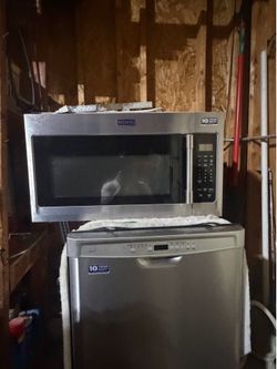 Maytag Microwave or Maytag Dishwasher.  Matching set