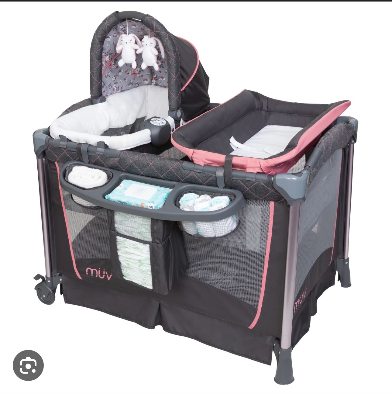 Playpen With Bassinet And Mattress