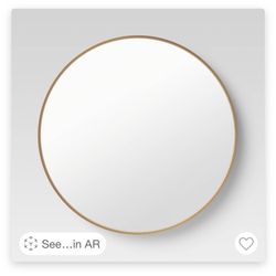 Project 62 Round Modern Mirror Gold Frame