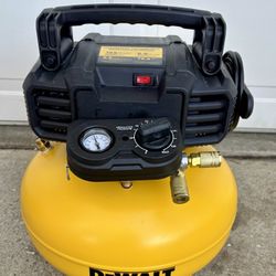 DeWalt 6 Gal. 165 PSI Electric Pancake Air Compressor & 50 ft. x 1/4 in. Air Hose