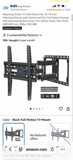 Full-Motion TV Wall Mount