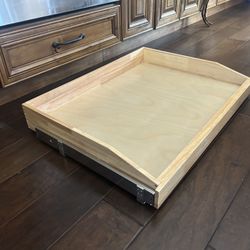 Slide Out Maple Kitchen Cabinet Drawer NEW
