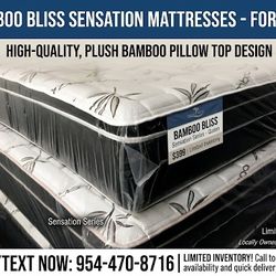 Upgrade your bedroom with a brand new, factory-sealed Pillow Top mattress and matching Box Spring set. 