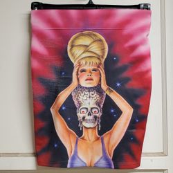 Vintage Mars Attacks Pencil Skirt Size Small Halloween Alien Cute Horror Film