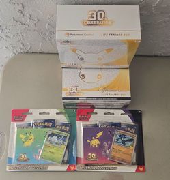 Pokémon Celebrations Pokémon Center Elite Trainer Box and Tech Sticker Collection Bundle