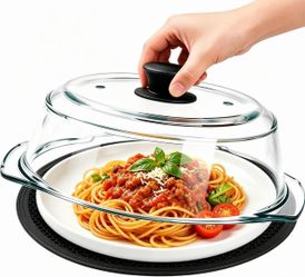 Microwave Glass Food Cover with Lid