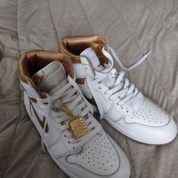 Jordan 1 White & Gold