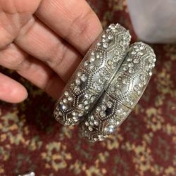 Kids Silver Bangles
