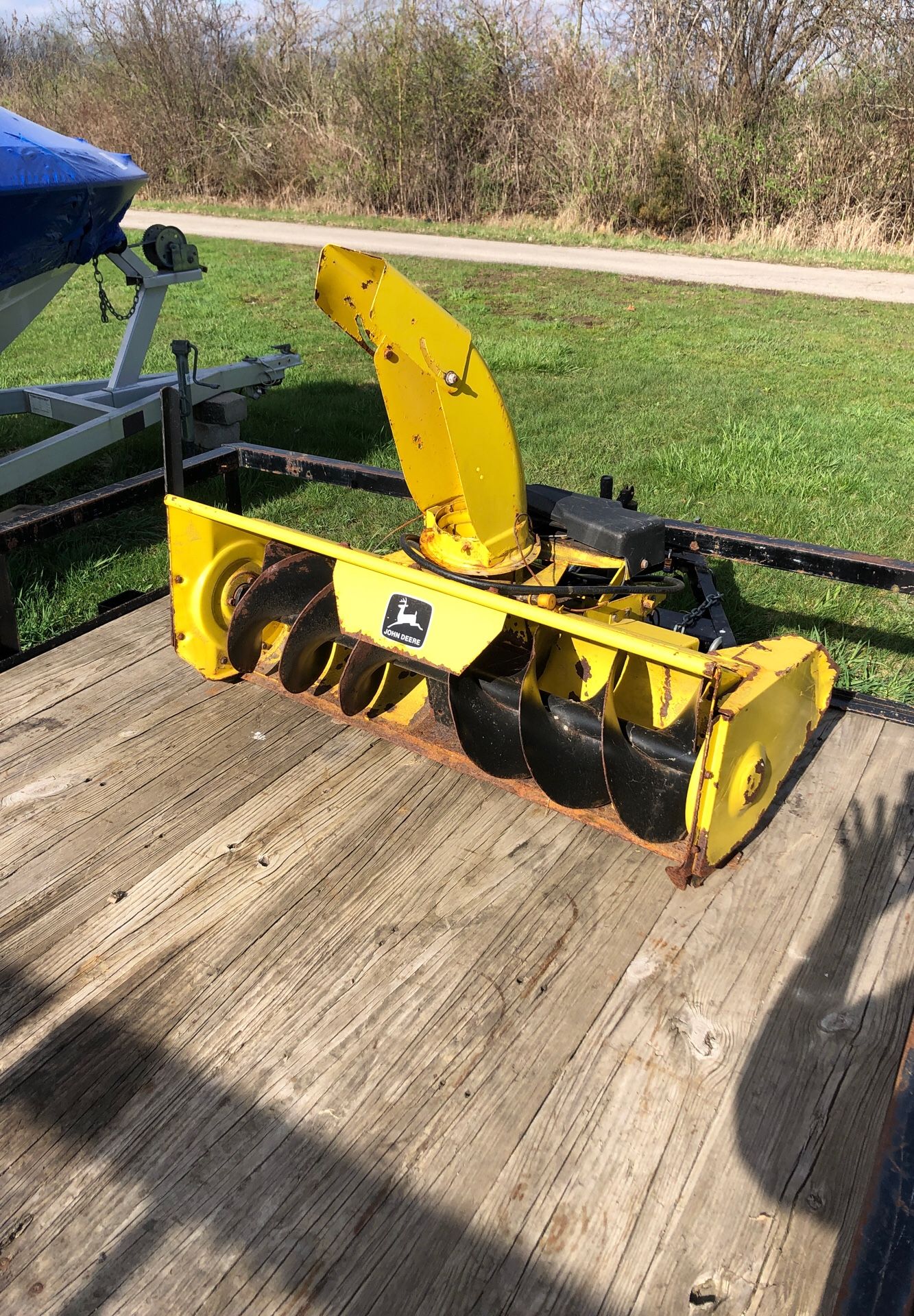 John Deere 46” snowblower 425 445 455 garden tractor riding mower