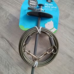 Dog Stake & Tie Out Set 