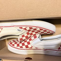 Red Checkered Vans