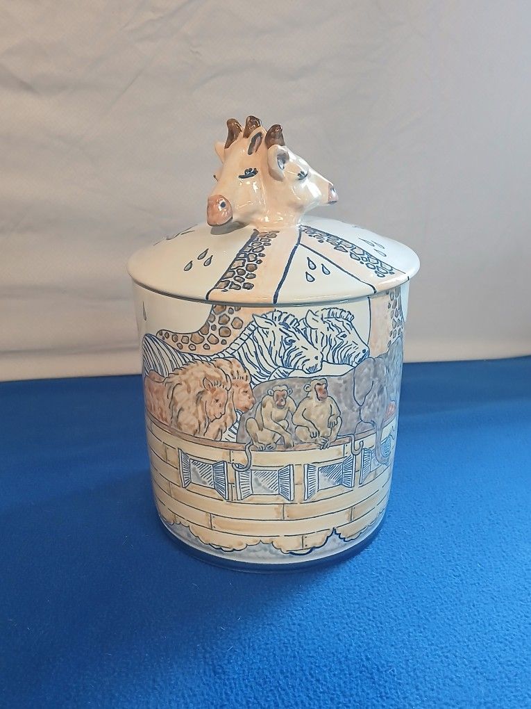 Louisville Stoneware Noah's Ark Cookie Jar