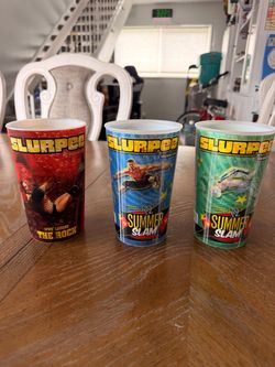 Slurpee cups WWE