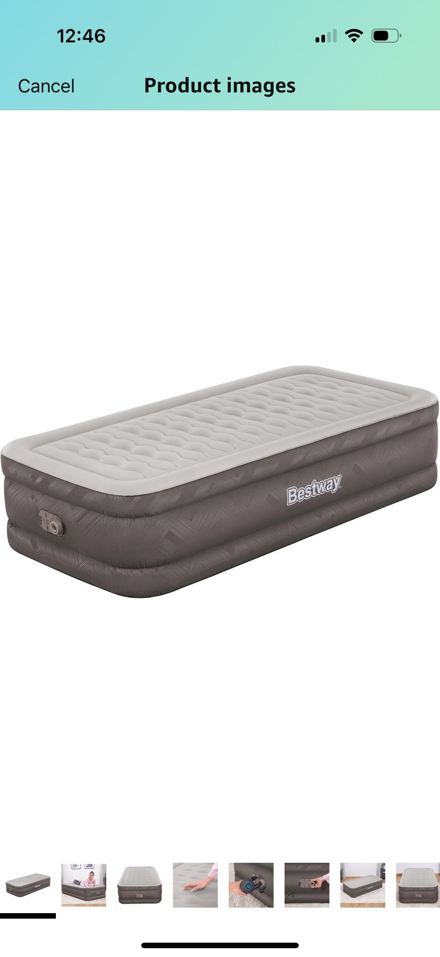 Bestway: Tough Guard 18" Air Mattress - Twin - Built-in A/C