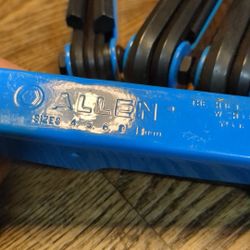 Metric Hex Fold Up Wrench Key Set