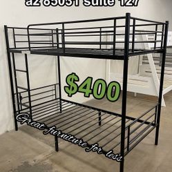Twin Metal Bunk Bed Black Brand New