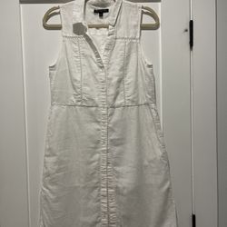 Womens Banana republic White Linen Shirt Dress Size 6