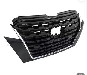 2021 2022 2023 Nissan kicks Bumper Hood Grille Assembly Black Chrome Frame Honeycomb grill