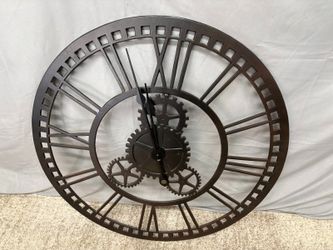 Industrial Style Metal Wall Clock