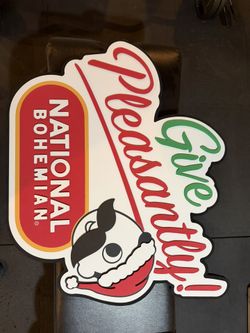Natty Boh Christmas Sign