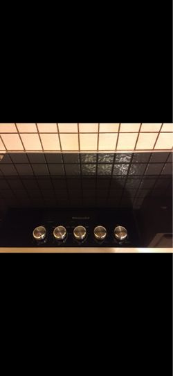 KitchenAid Electric 36 Black Glass Cooktop