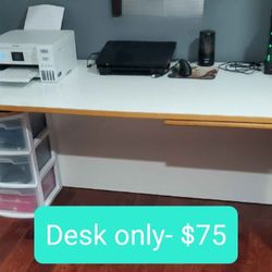 Large Sturdy White Desk