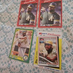Dave The Cobra Parker Baseball Cards Lot 