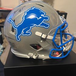Jameson Williams Lions Helmet