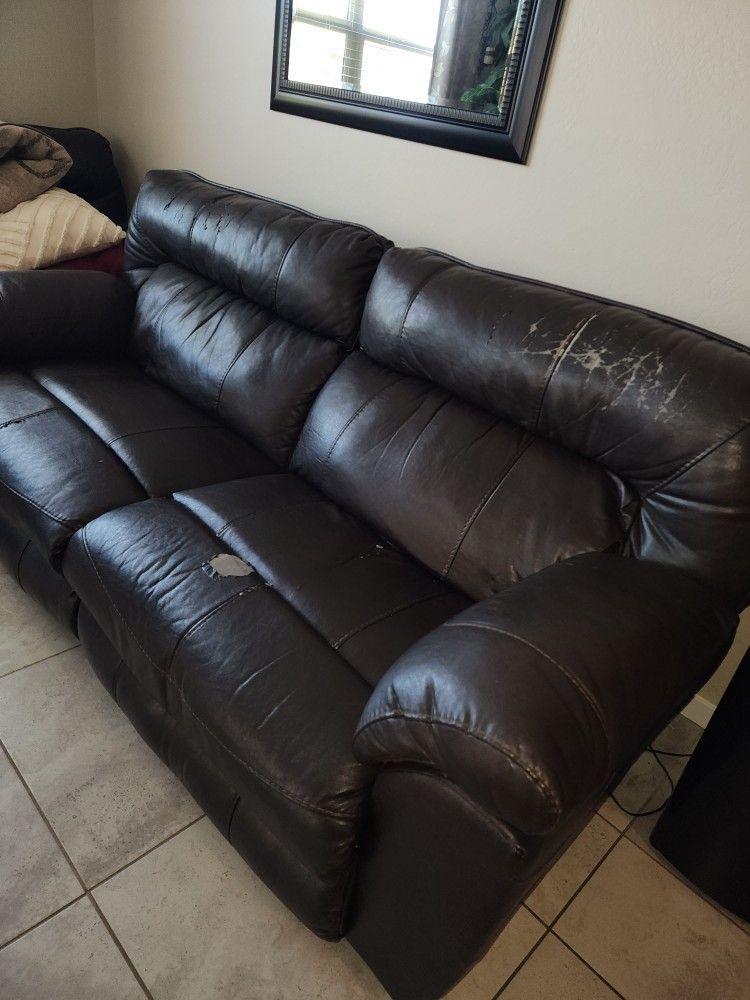 2 Wide Seat Reclining Sofas