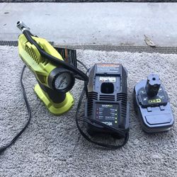 18v Ryobi Power Inflator With Battery and Charger!