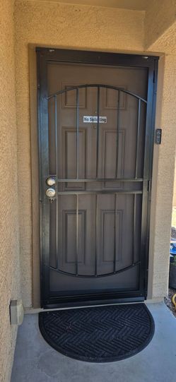 New security doors With new door locks and threshold extension kit