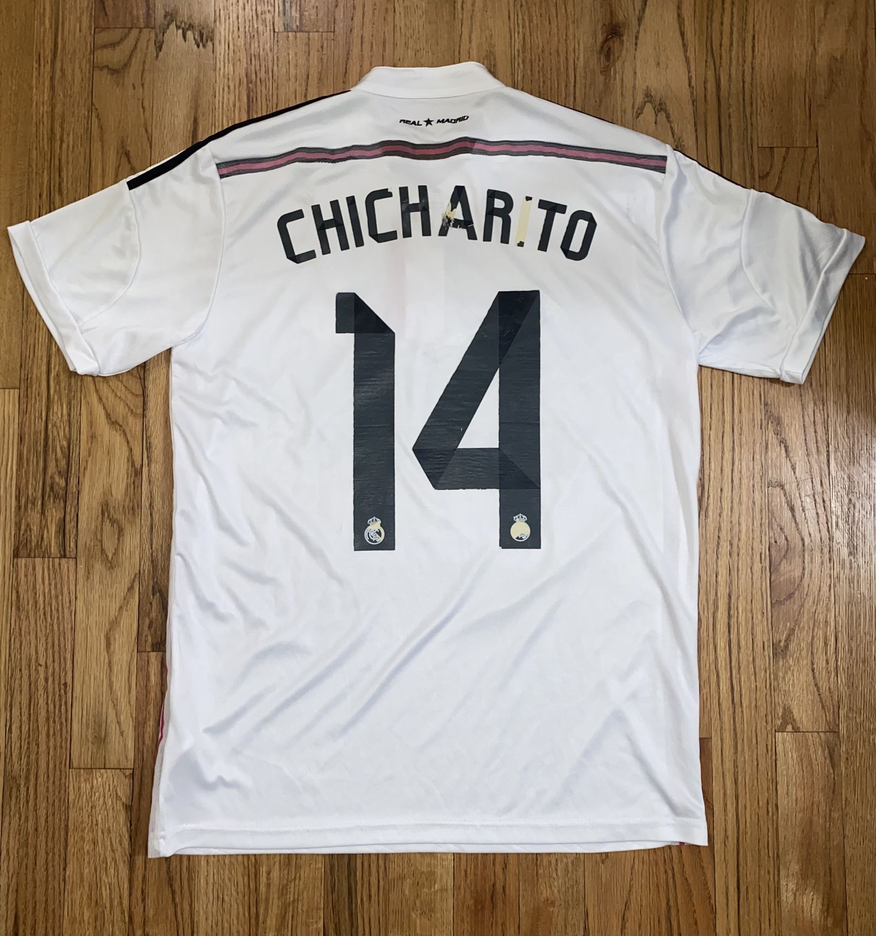 Chicharito Real Madrid 2014 Home Soccer Jersey Short Sleeve - Medium