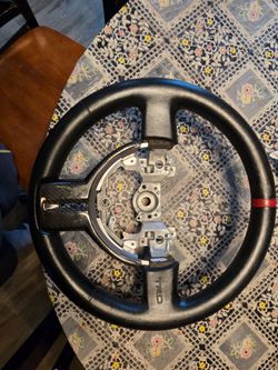 Authentic TRD × Momo Steering Wheel Rare with Carbon Overlay