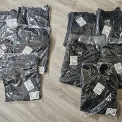 Lot of 10 Men's Salty Crew "Find Refuge In The Sea" T-Shirt Size Small & Medium Black New