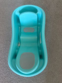 Baby Bath Tub Teal with Non-Slip Pads