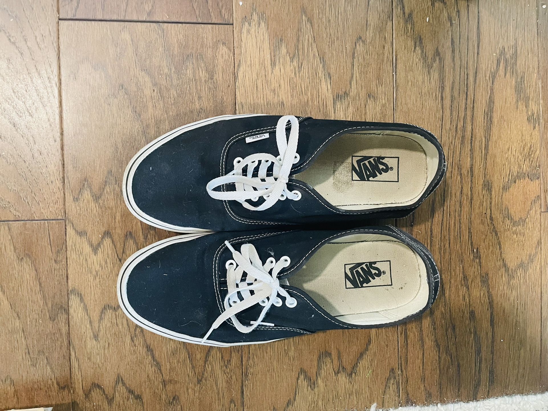 Mens 11.5 Vans Black & White Shoes