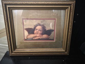 Framed Cherub Angel Art Print