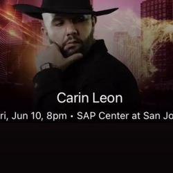 Carin Leon One Ticket/1 Boleto Section 128